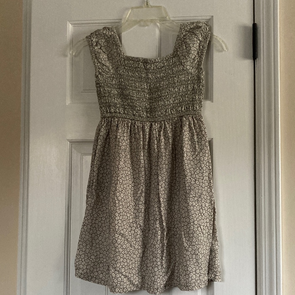 Gap Girls Floral Gray Dress, size M (8)